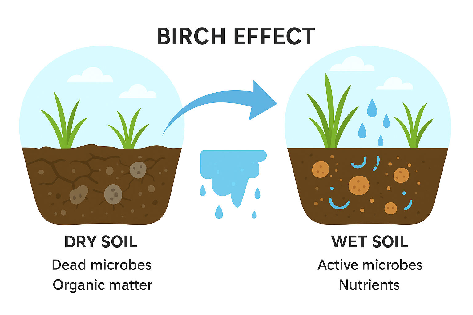 What is the Birch Effect?