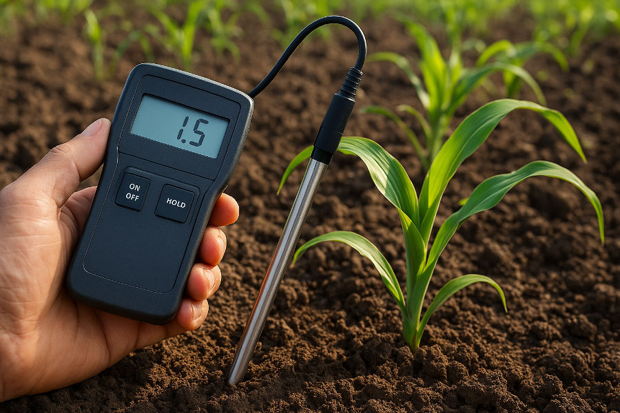 मातीची इलेक्ट्रिकल कंडक्टिव्हिटी (EC) — पोषणाचे प्रतिबिंब