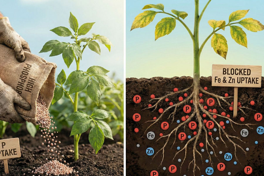 फॉस्फोरस — जिंक और आयरन का छुपा हुआ दुश्मन