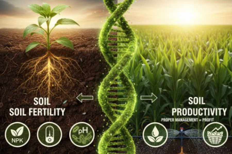मातीची सुपीकता आणि उत्पादनक्षमता यातील फरक समजून घ्या, आणि शेती नफ्यात आणा