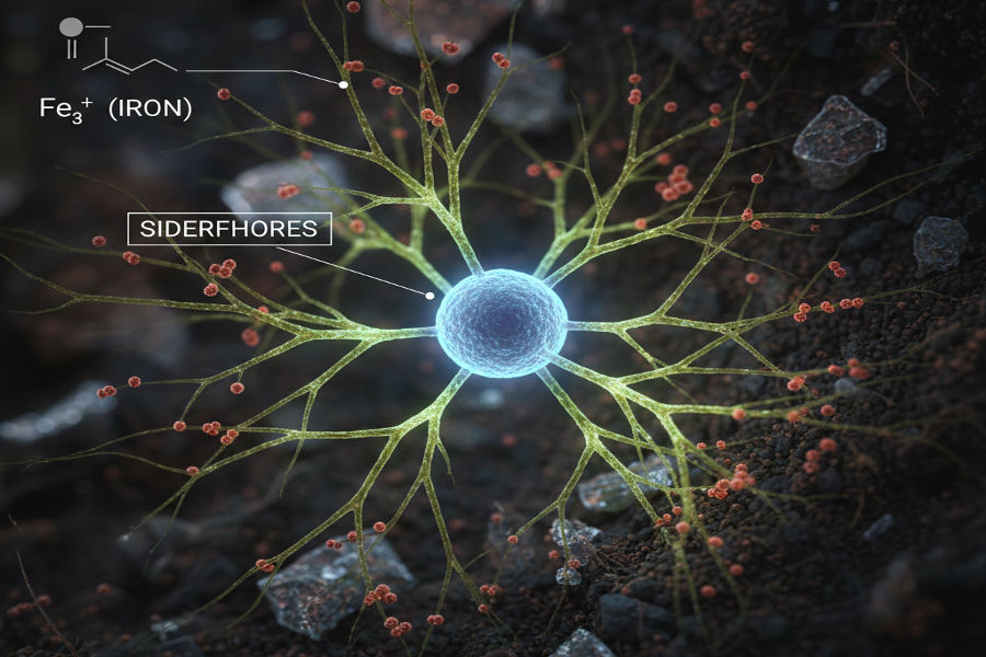 Siderophores – Natural Microbial Chelators That Improve Iron Availability in Crops